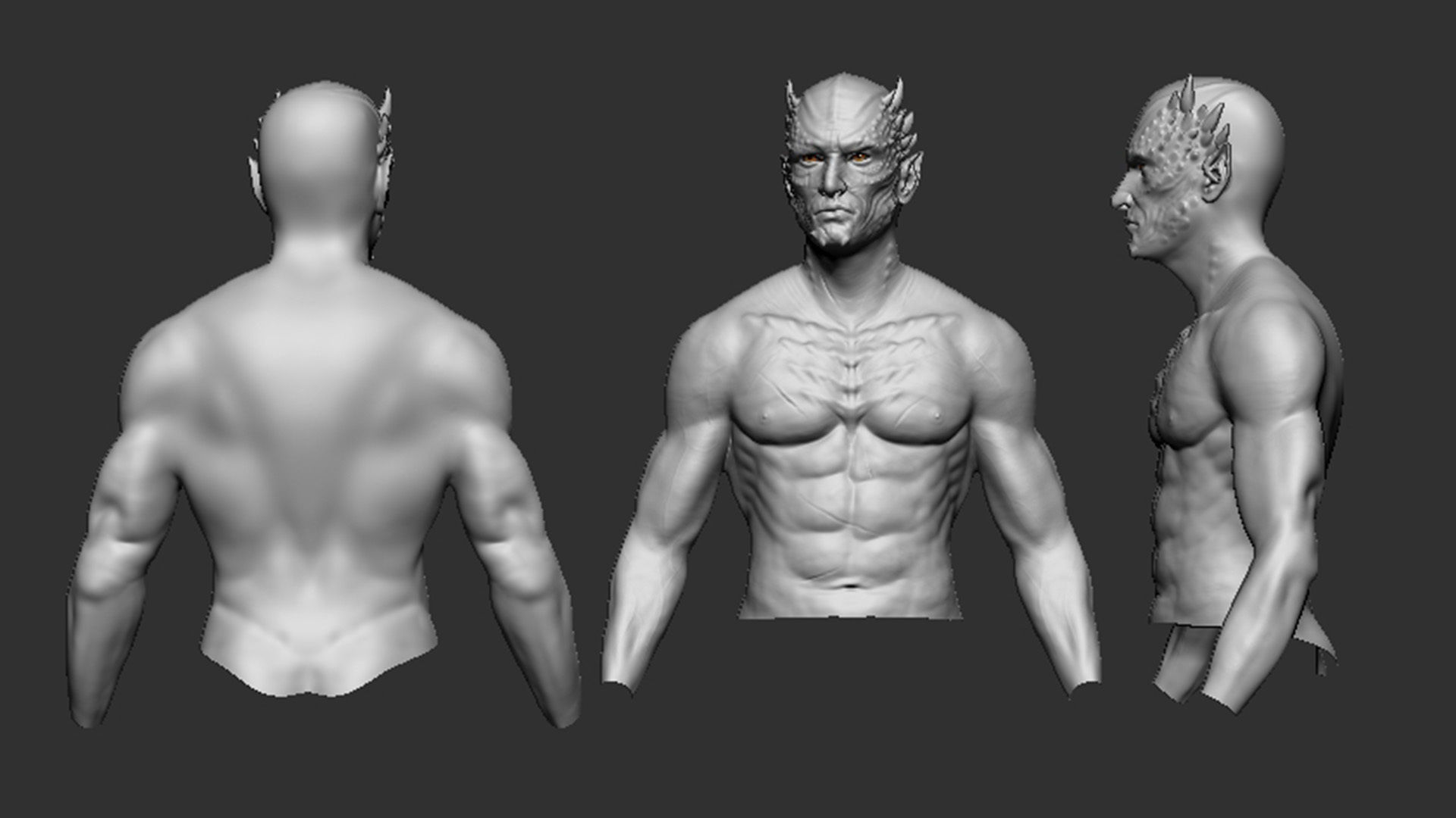 MaleBust 3D model_6