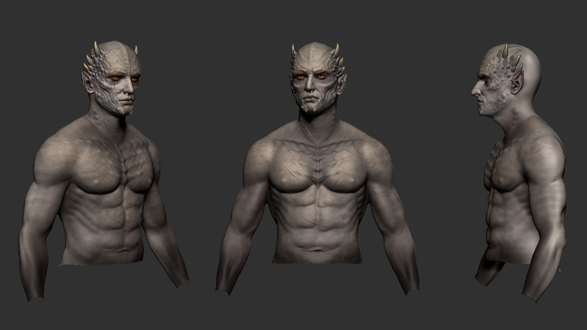 MaleBust 3D model_3