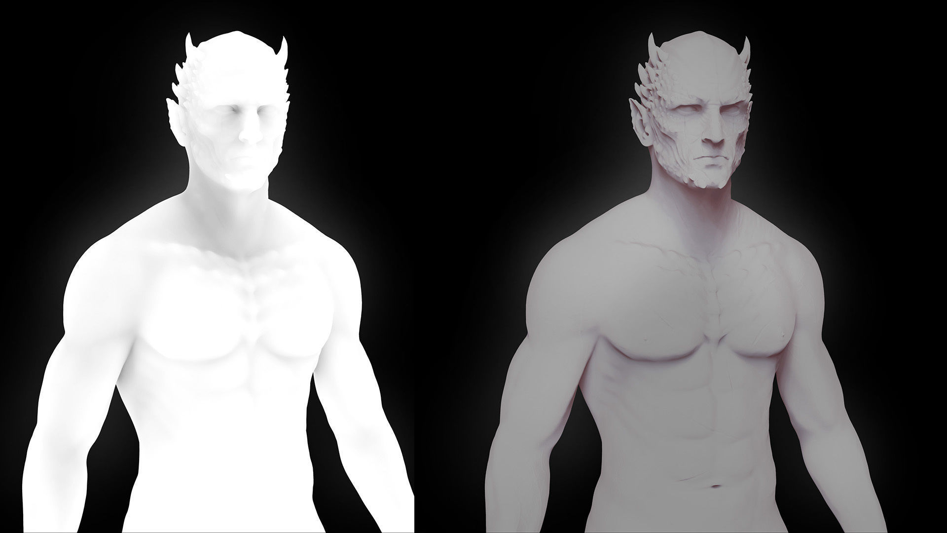 MaleBust 3D model_1