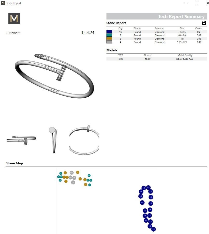 Bracelets JUSTE UN CLOU  New lock Mechanizme R15 3D print model_10