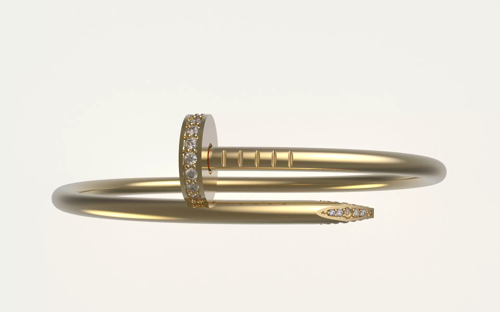 Bracelets JUSTE UN CLOU  New lock Mechanizme R15 3D print model_0