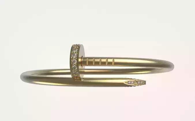 Bracelets JUSTE UN CLOU  New lock Mechanizme R15 3D print model