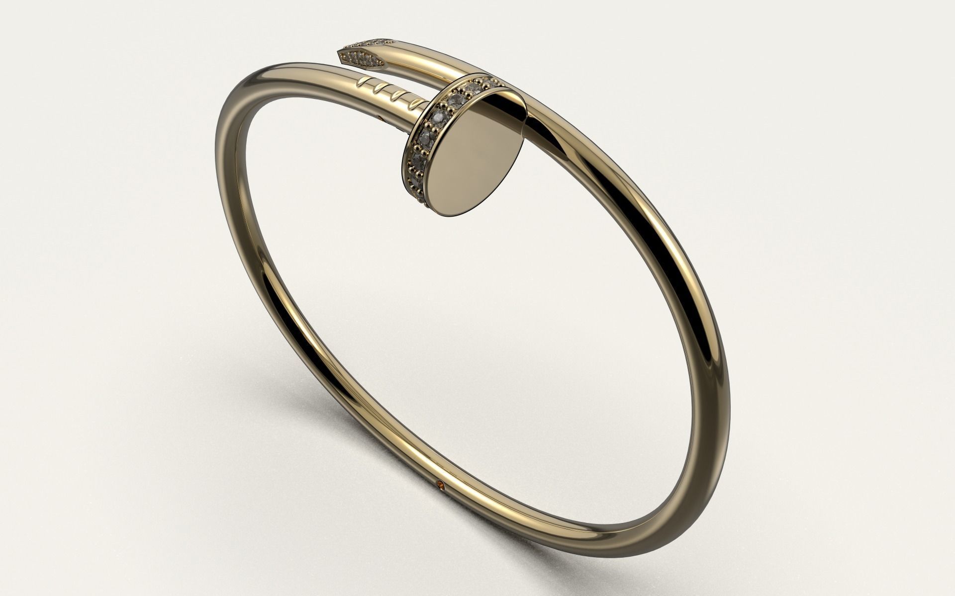 Bracelets JUSTE UN CLOU  New lock Mechanizme R15 3D print model_2