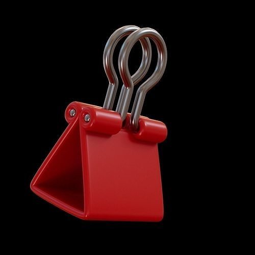 Paper Clipper Low-poly 3D model