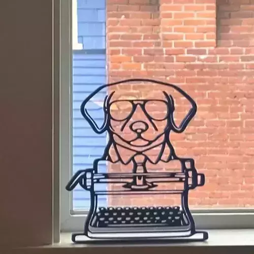 Psychedelic Dog Door Topper STL  Hunter S Thompson Salvador Dali