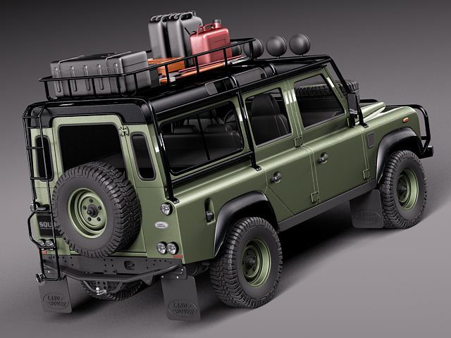 Land Rover Defender Expedition 3D Model 3D Model MAX OBJ