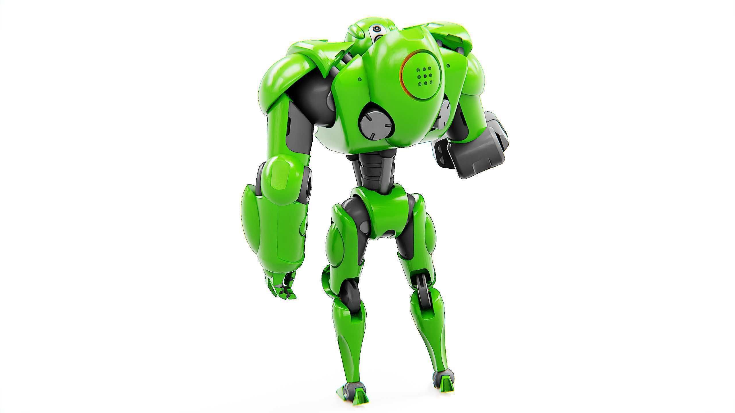 BATTLE DROID OSTRADAM  Rigged for Unreal Engine - Unity - MIXAMO 3D model_14