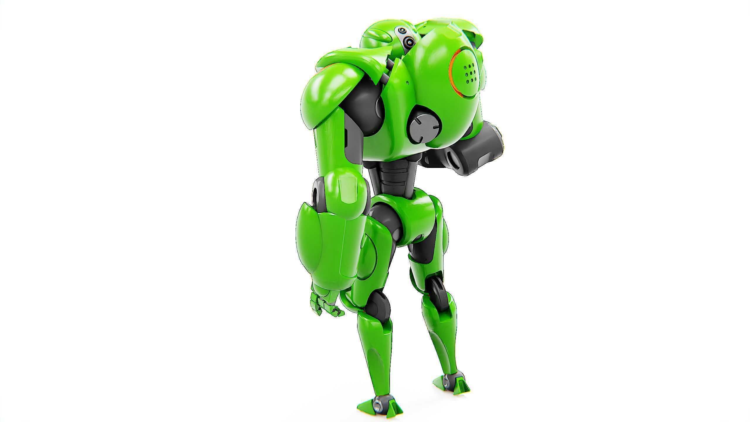 BATTLE DROID OSTRADAM  Rigged for Unreal Engine - Unity - MIXAMO 3D model_12