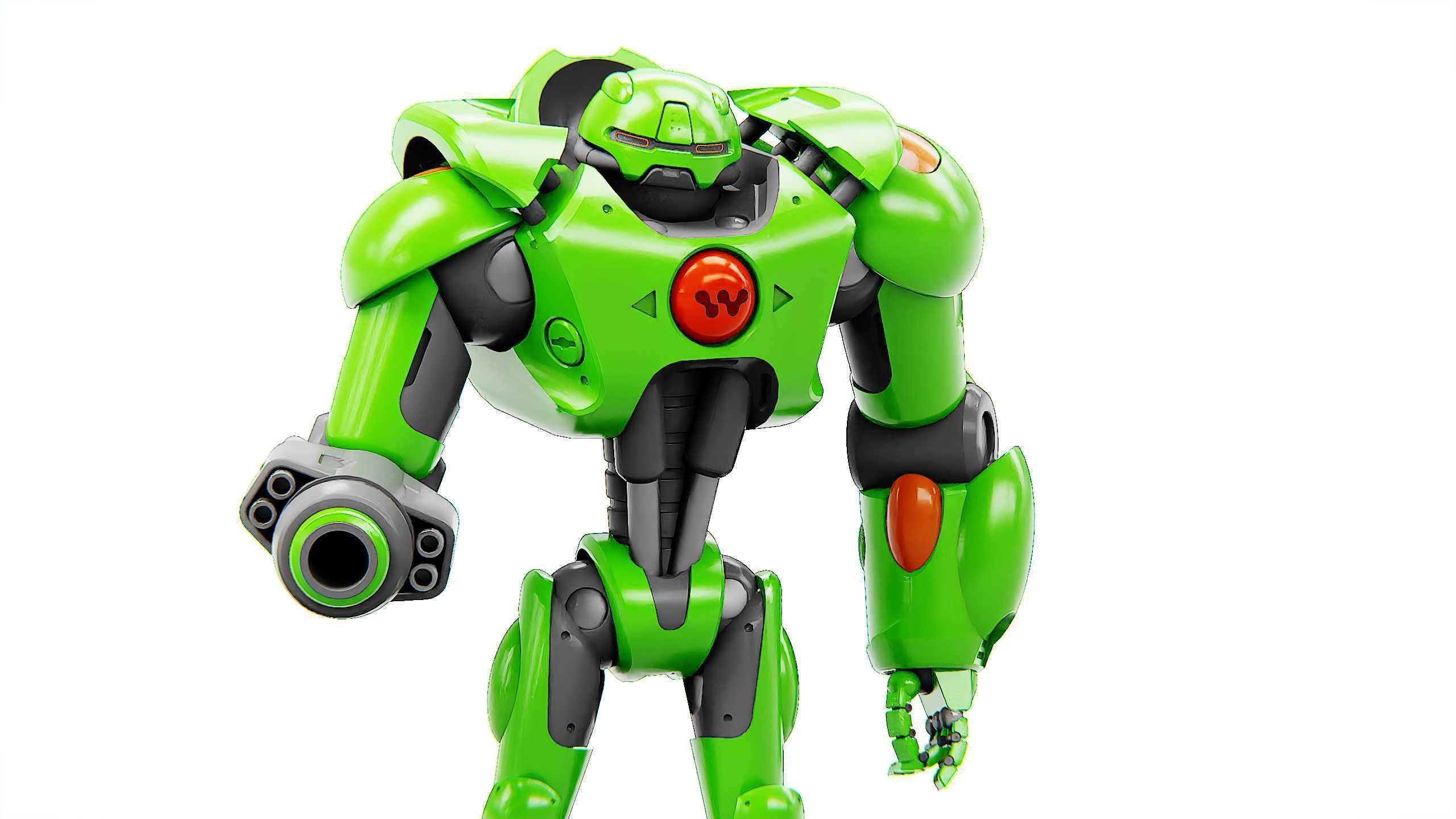 BATTLE DROID OSTRADAM  Rigged for Unreal Engine - Unity - MIXAMO 3D model_22