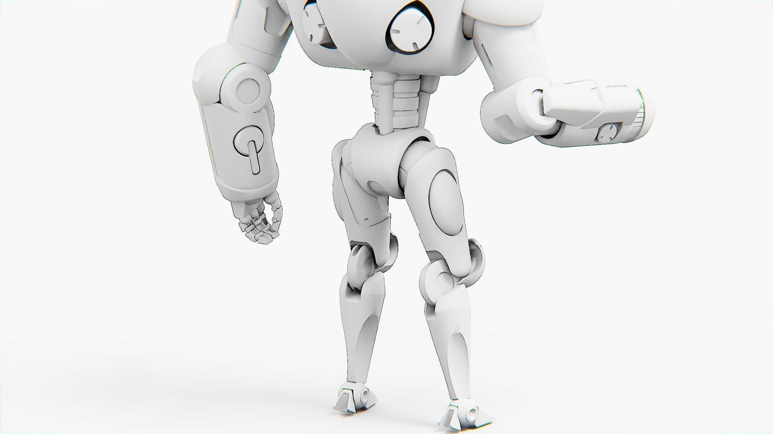 BATTLE DROID OSTRADAM  Rigged for Unreal Engine - Unity - MIXAMO 3D model_36