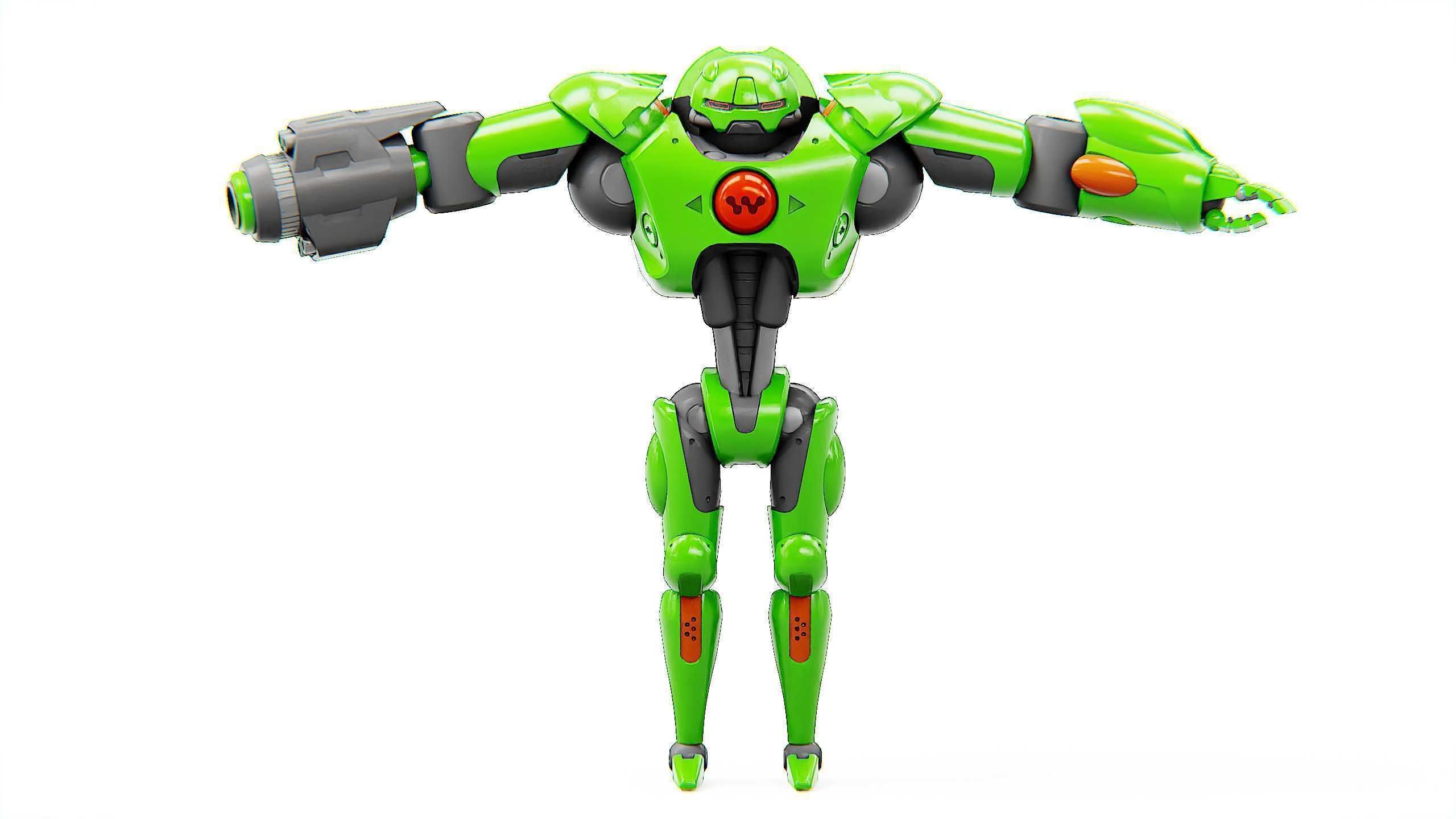 BATTLE DROID OSTRADAM  Rigged for Unreal Engine - Unity - MIXAMO 3D model_30