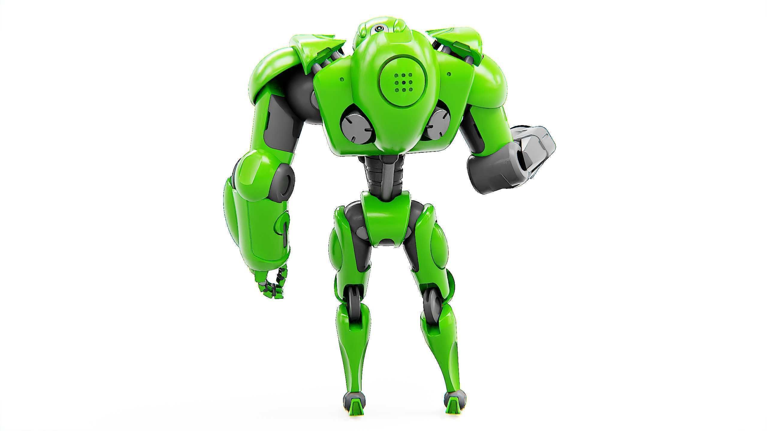 BATTLE DROID OSTRADAM  Rigged for Unreal Engine - Unity - MIXAMO 3D model_16