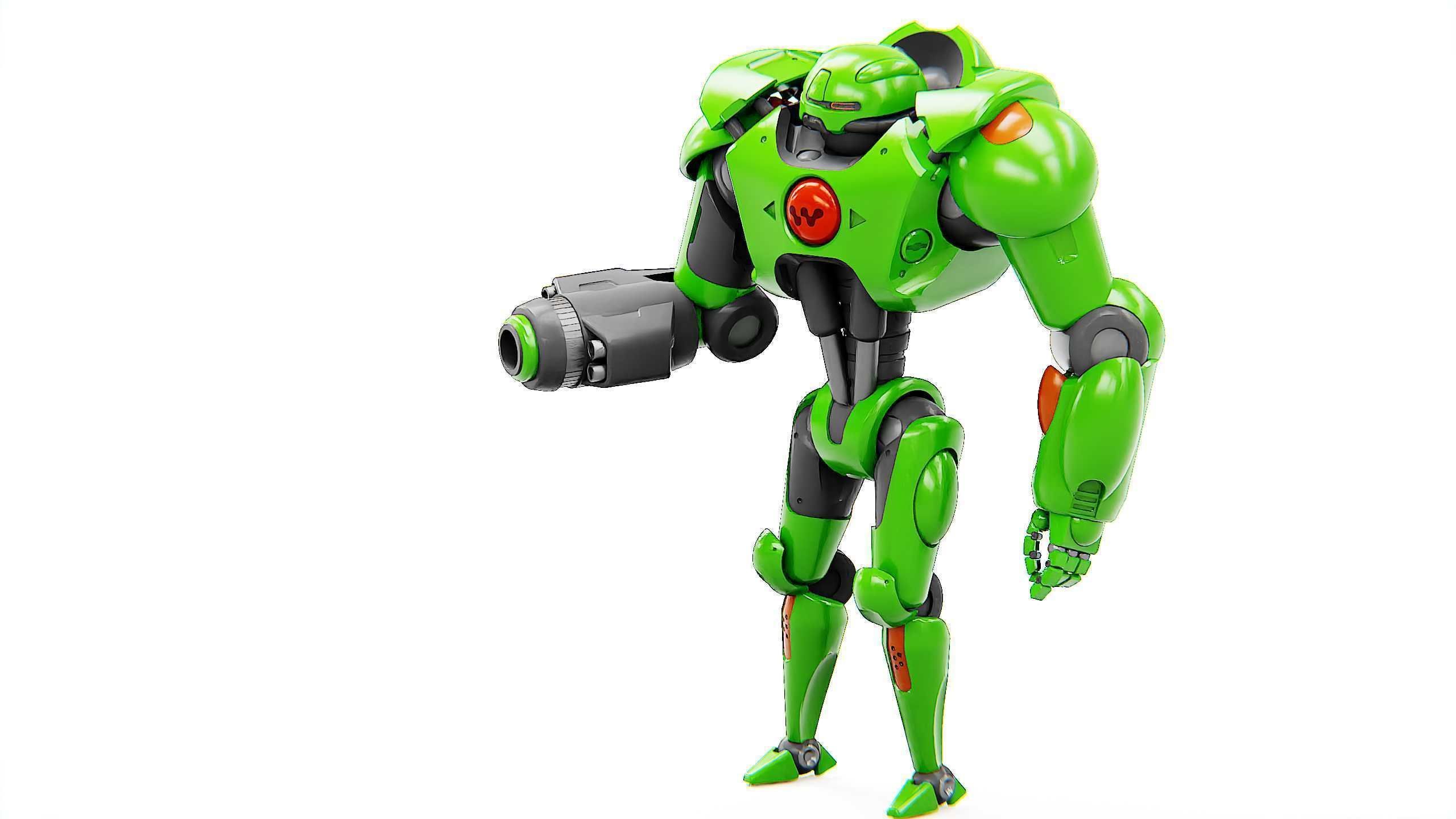 BATTLE DROID OSTRADAM  Rigged for Unreal Engine - Unity - MIXAMO 3D model_5