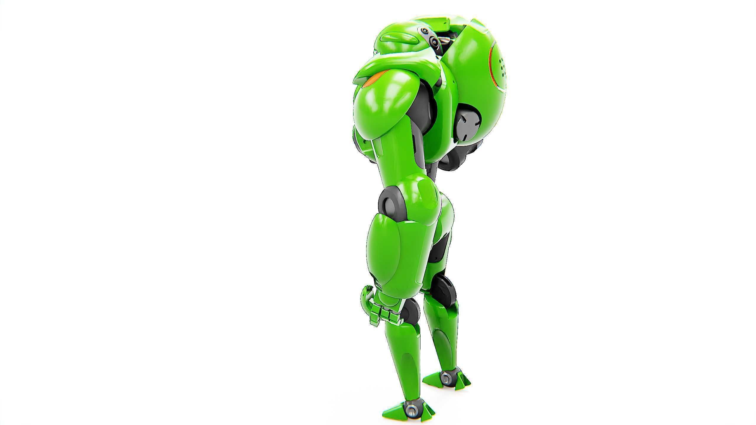 BATTLE DROID OSTRADAM  Rigged for Unreal Engine - Unity - MIXAMO 3D model_10