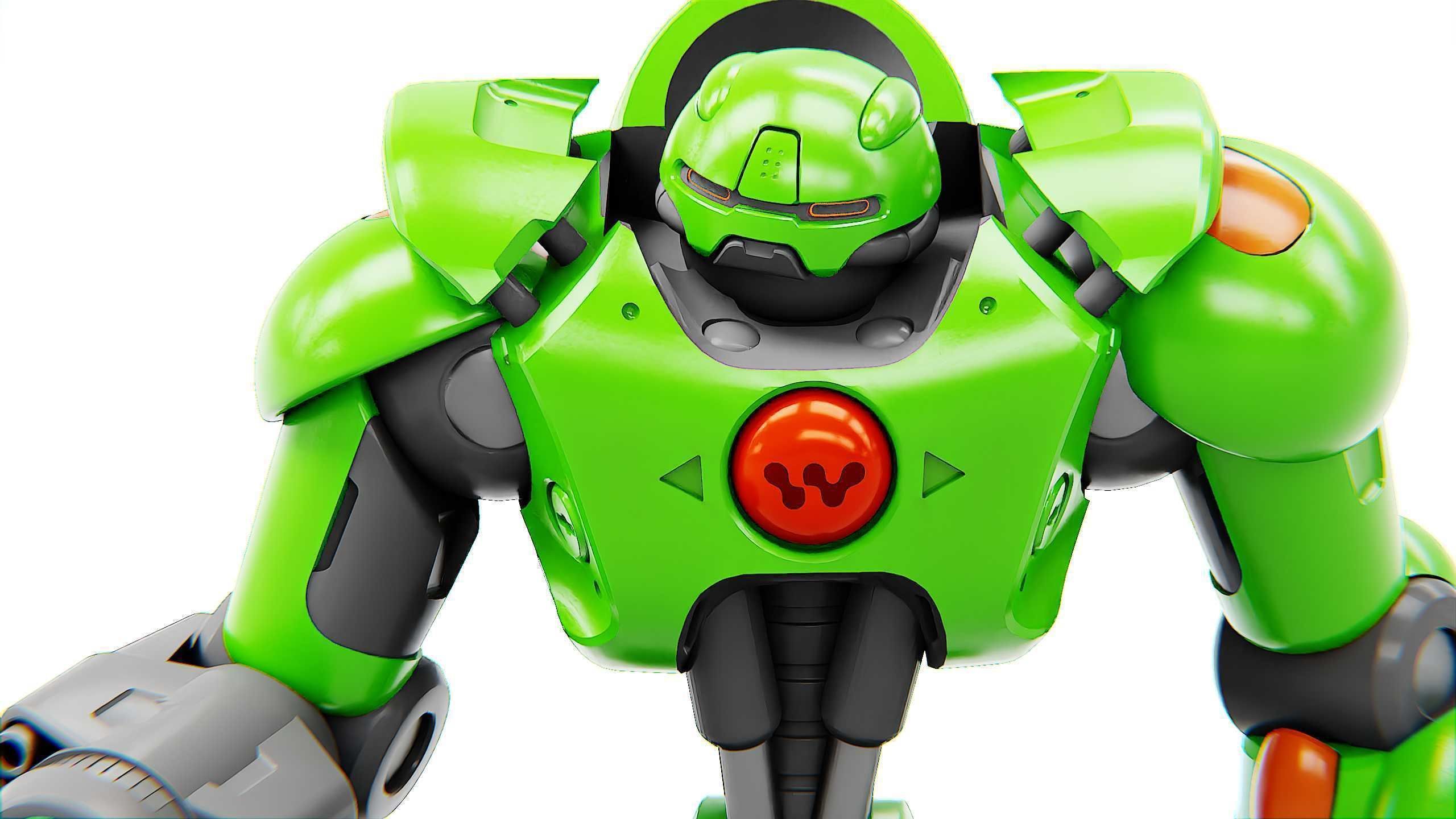 BATTLE DROID OSTRADAM  Rigged for Unreal Engine - Unity - MIXAMO 3D model_23