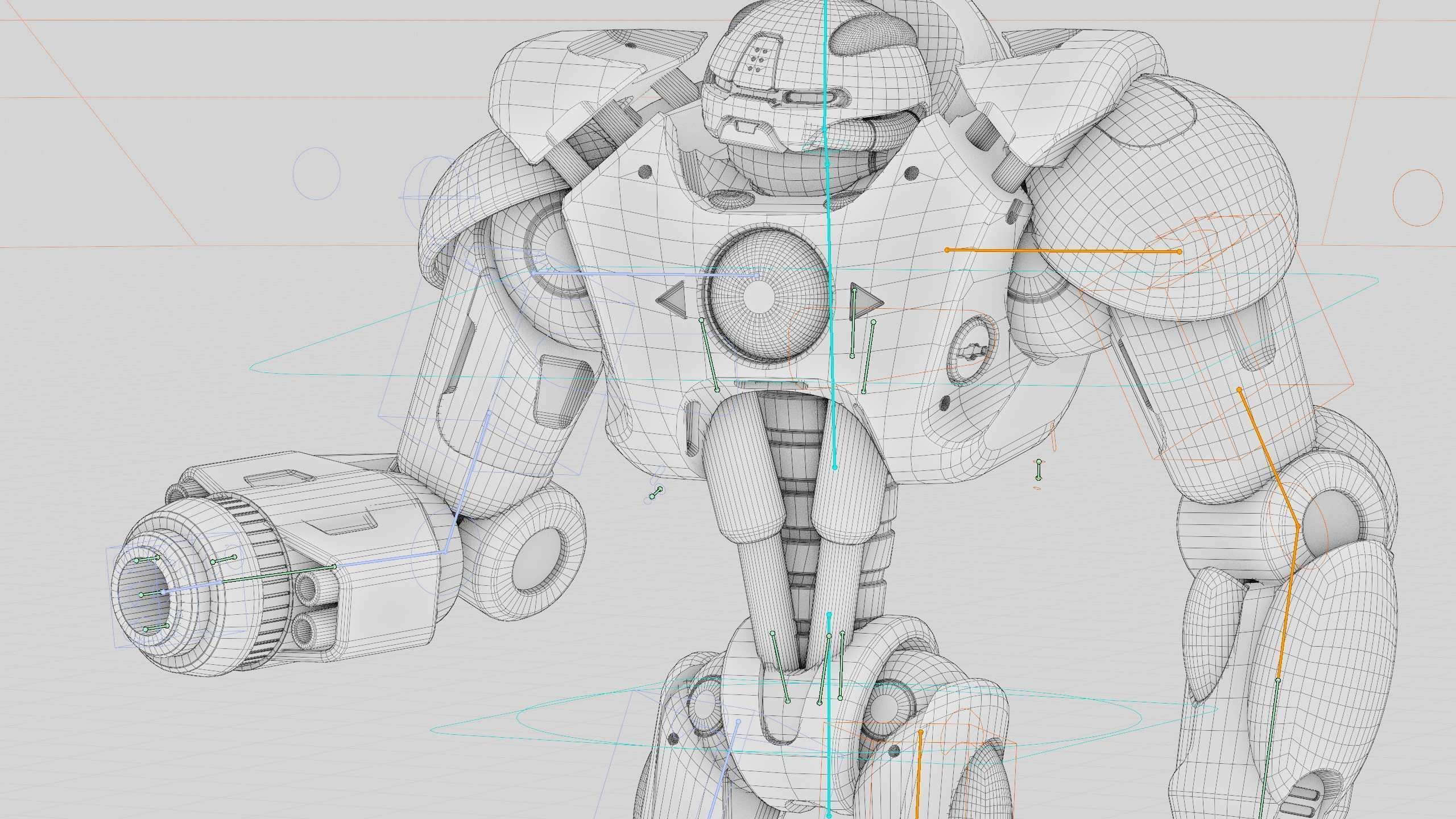 BATTLE DROID OSTRADAM  Rigged for Unreal Engine - Unity - MIXAMO 3D model_42
