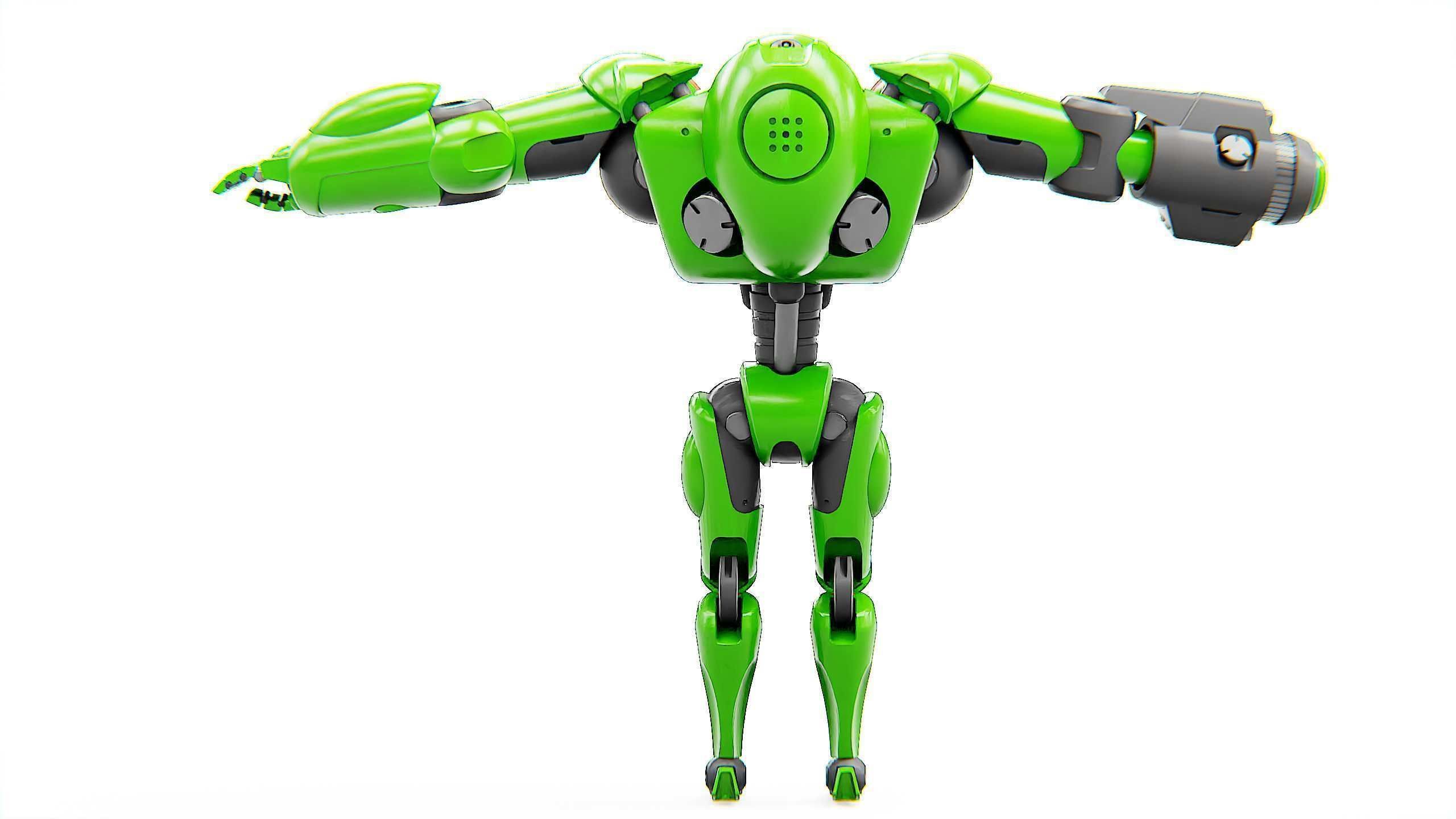 BATTLE DROID OSTRADAM  Rigged for Unreal Engine - Unity - MIXAMO 3D model_31