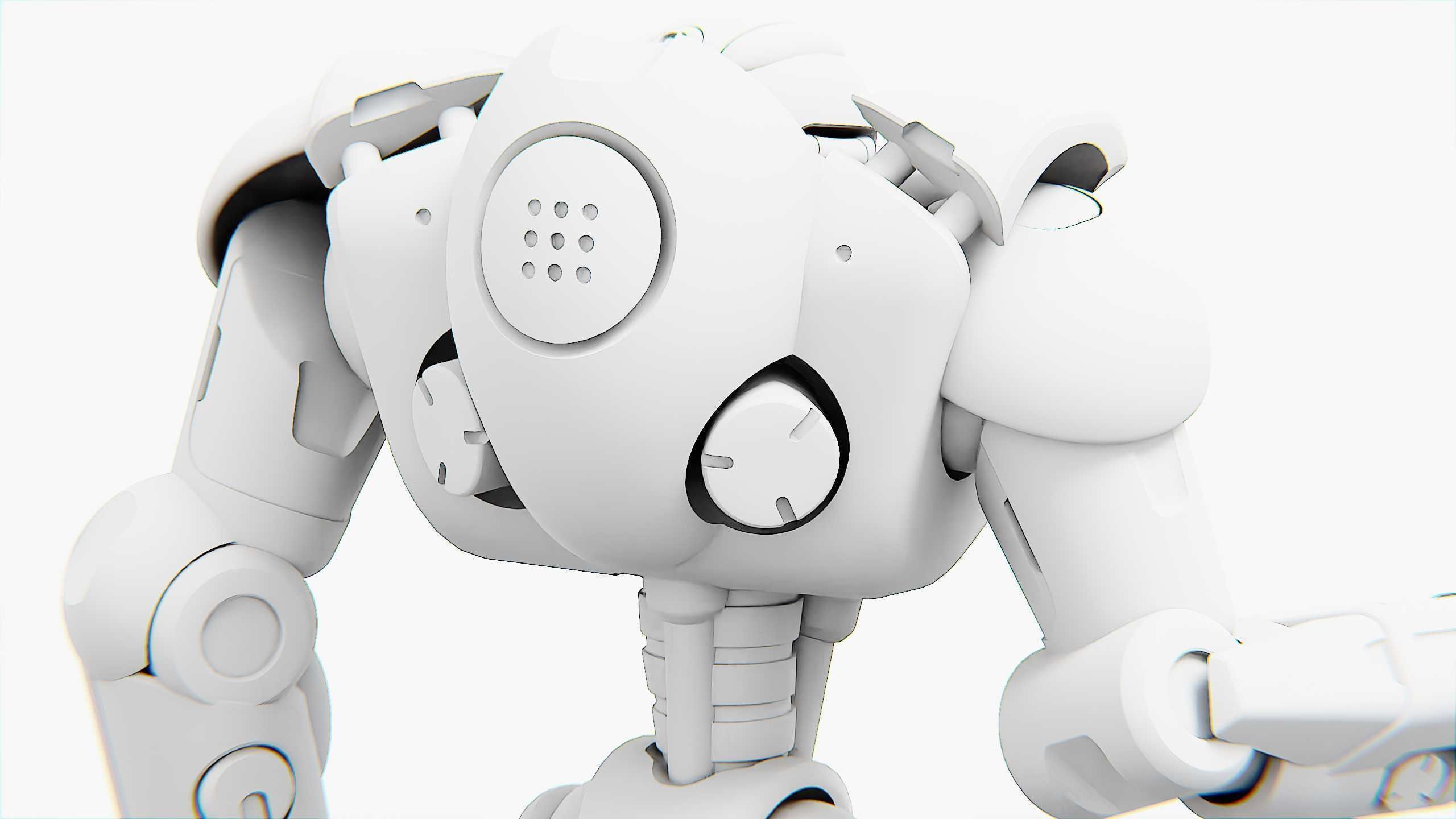 BATTLE DROID OSTRADAM  Rigged for Unreal Engine - Unity - MIXAMO 3D model_35