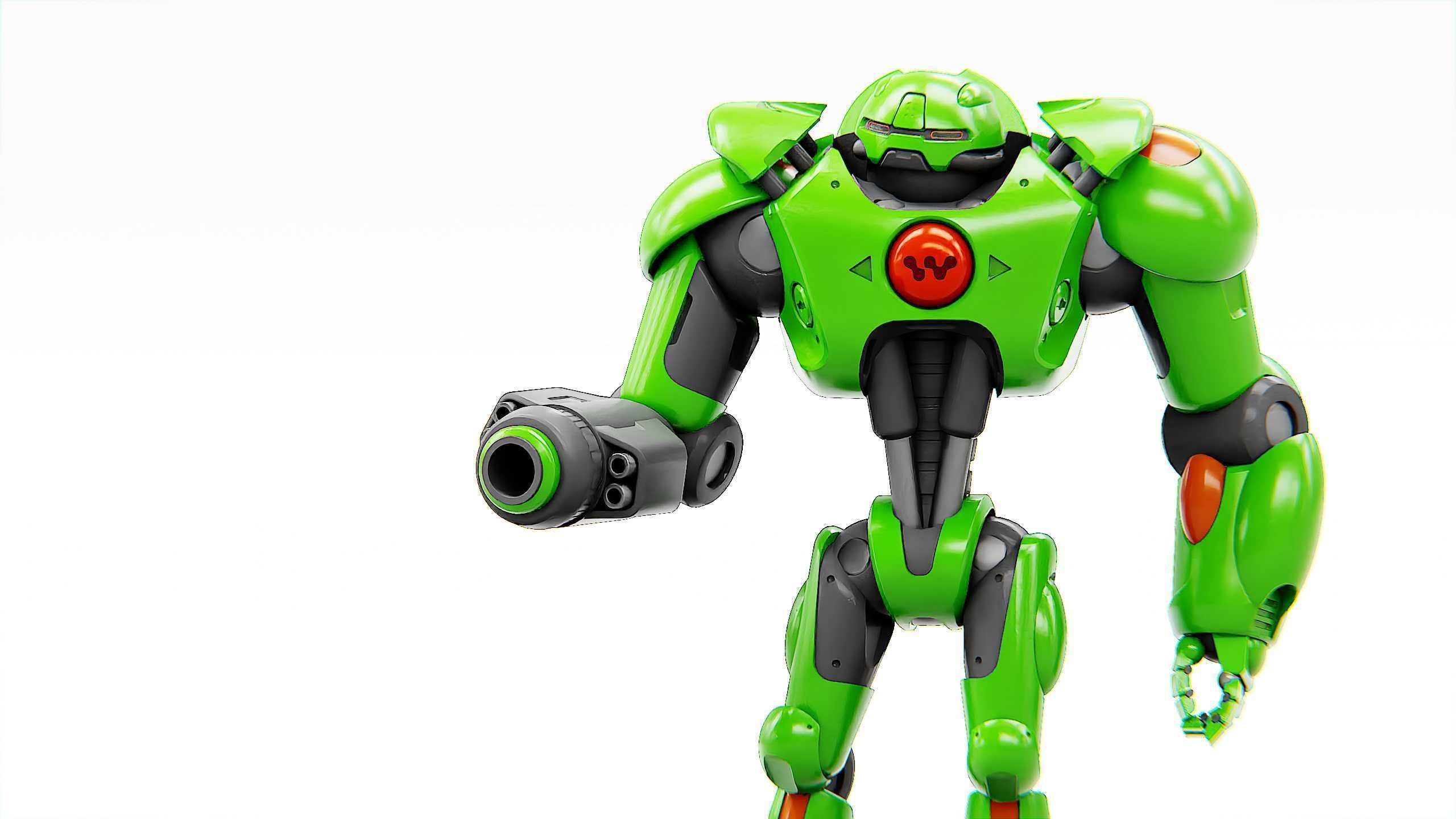 BATTLE DROID OSTRADAM  Rigged for Unreal Engine - Unity - MIXAMO 3D model_2