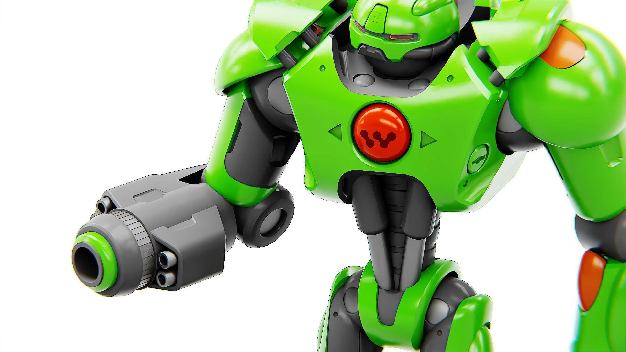 BATTLE DROID OSTRADAM  Rigged for Unreal Engine - Unity - MIXAMO 3D model_27