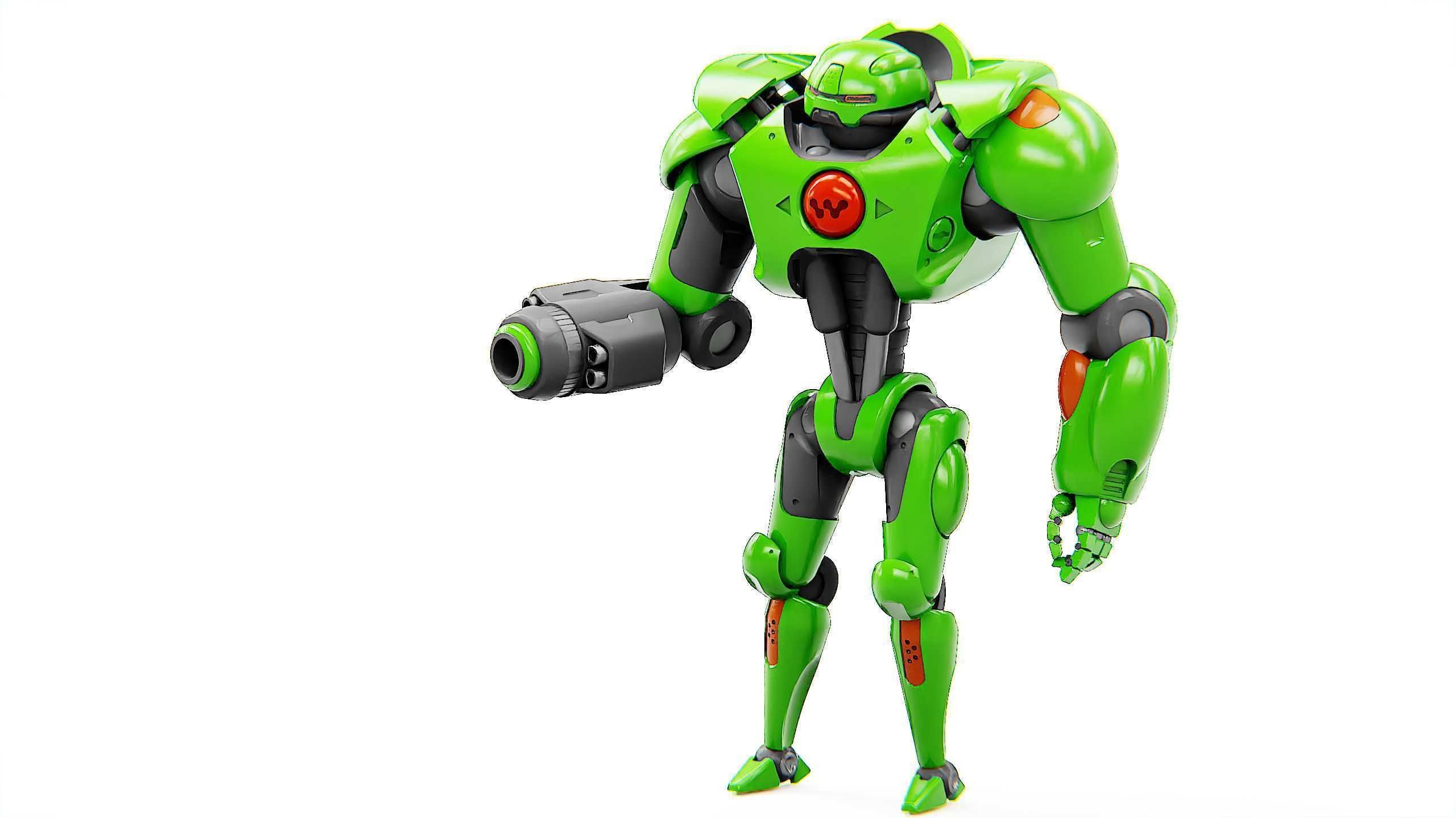 BATTLE DROID OSTRADAM  Rigged for Unreal Engine - Unity - MIXAMO 3D model_4