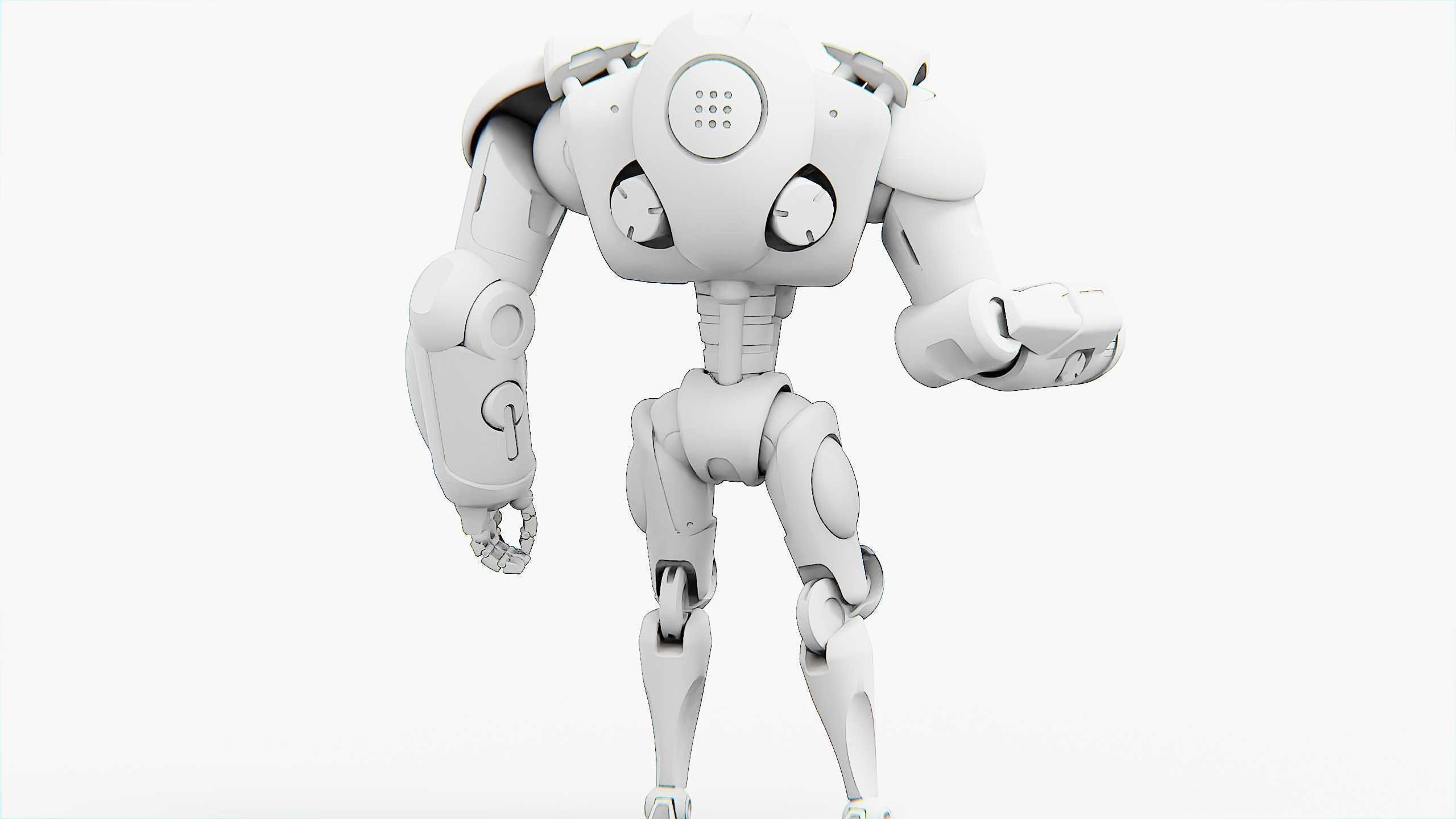 BATTLE DROID OSTRADAM  Rigged for Unreal Engine - Unity - MIXAMO 3D model_33