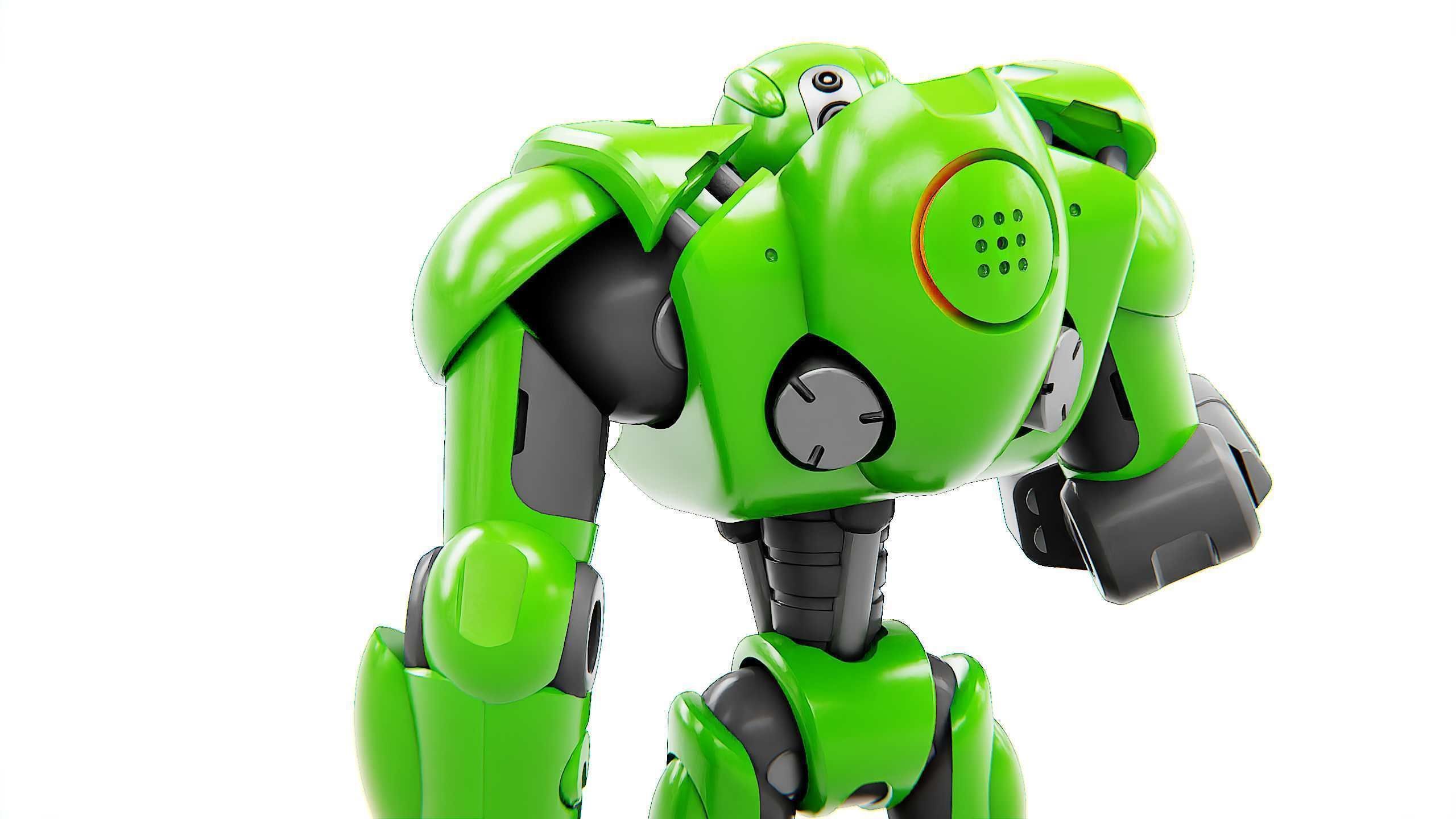 BATTLE DROID OSTRADAM  Rigged for Unreal Engine - Unity - MIXAMO 3D model_24