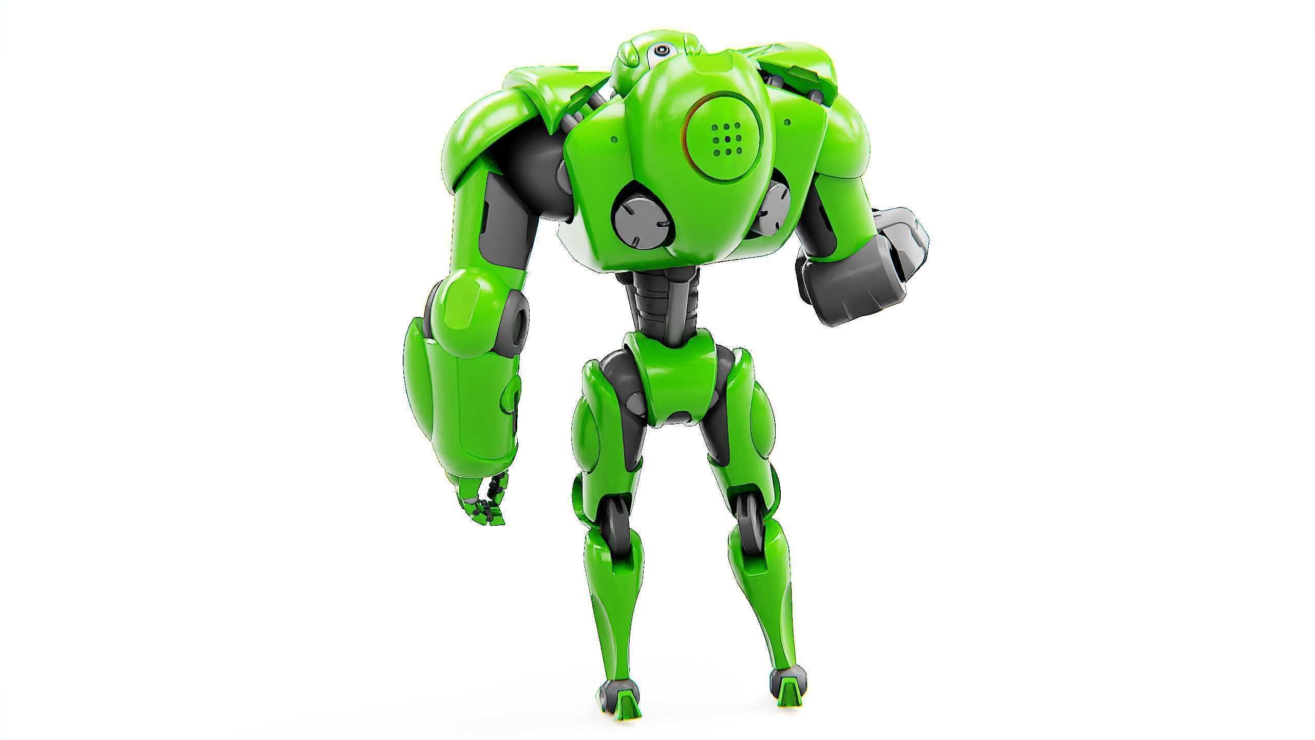 BATTLE DROID OSTRADAM  Rigged for Unreal Engine - Unity - MIXAMO 3D model_15