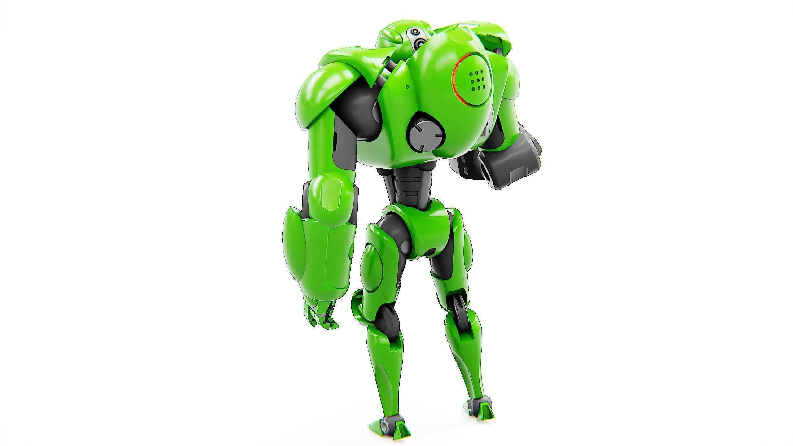 BATTLE DROID OSTRADAM  Rigged for Unreal Engine - Unity - MIXAMO 3D model_13