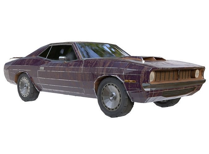 Cartoon car 03 Low-poly 3D model 3