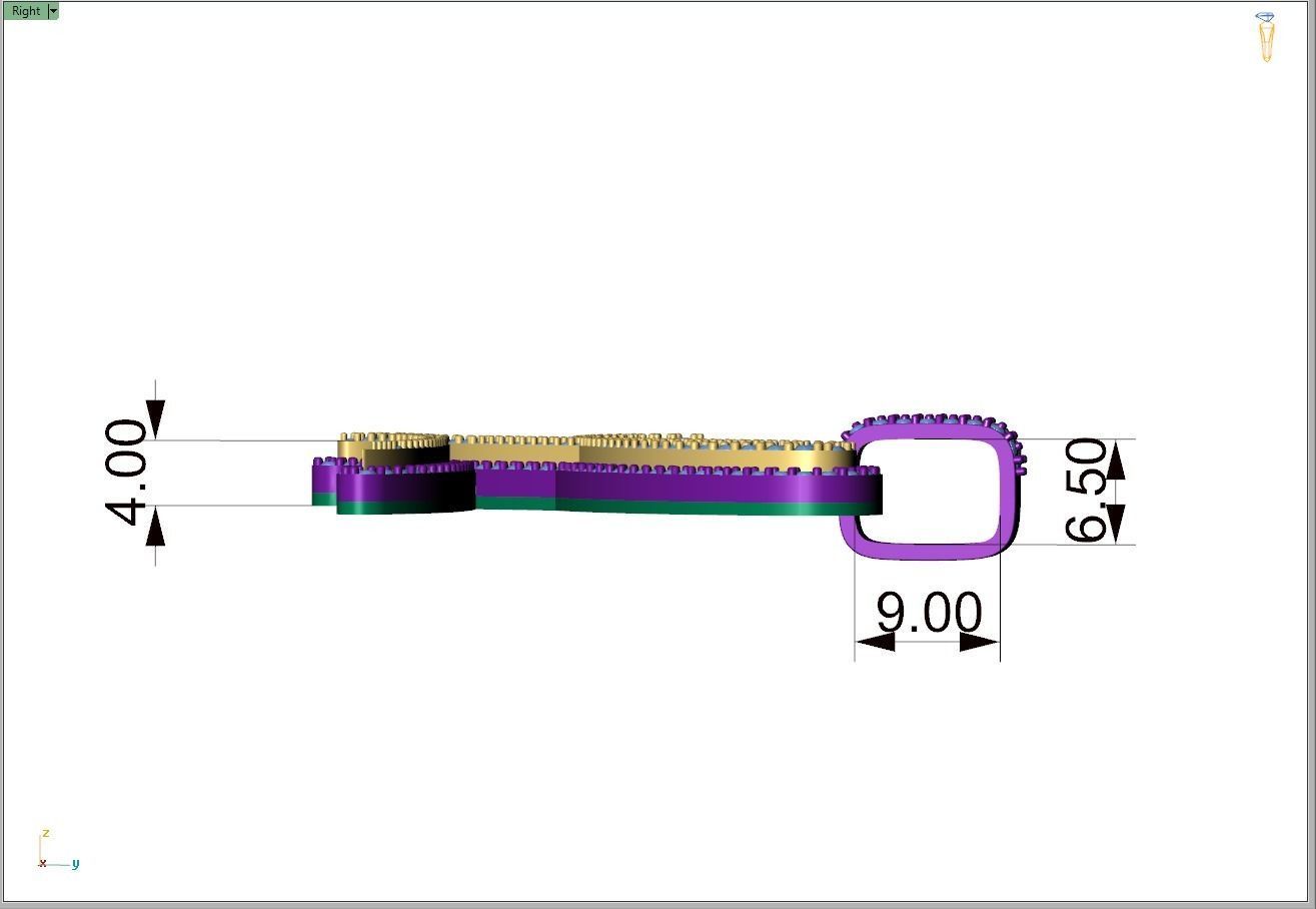 Custom Initial L Letter Diamond Pendant A to Z Alphabet Necklace 3D print model_7