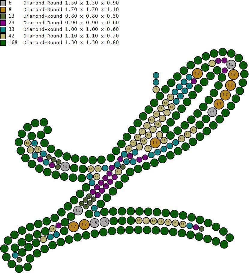 Custom Initial L Letter Diamond Pendant A to Z Alphabet Necklace 3D print model_14