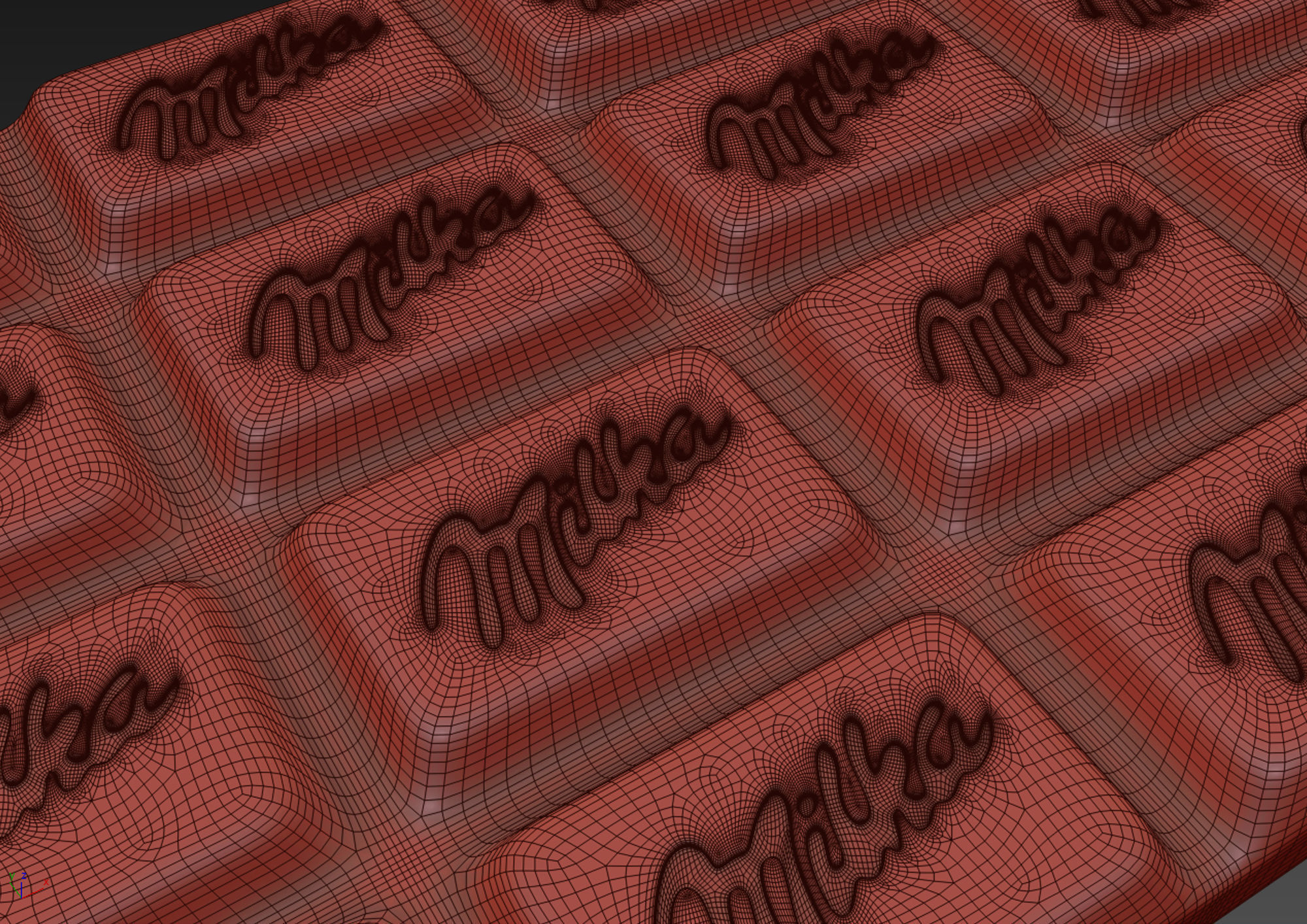 Milka Chocolate Bar 3D model_4