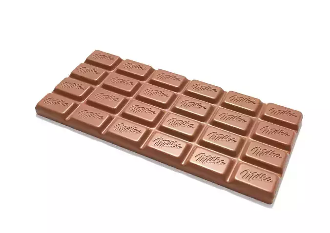 Milka Chocolate Bar 3D model