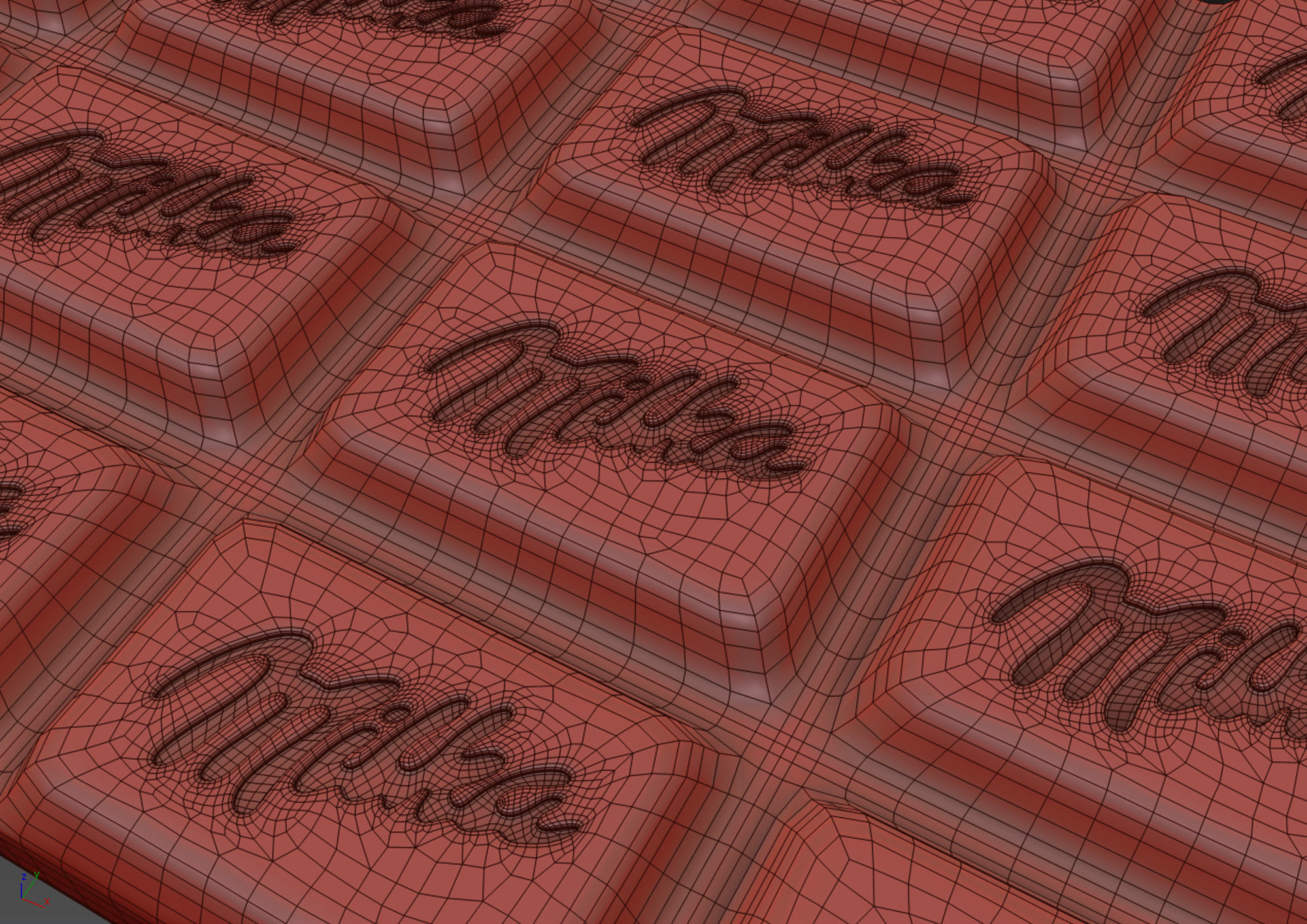 Milka Chocolate Bar 3D model_6