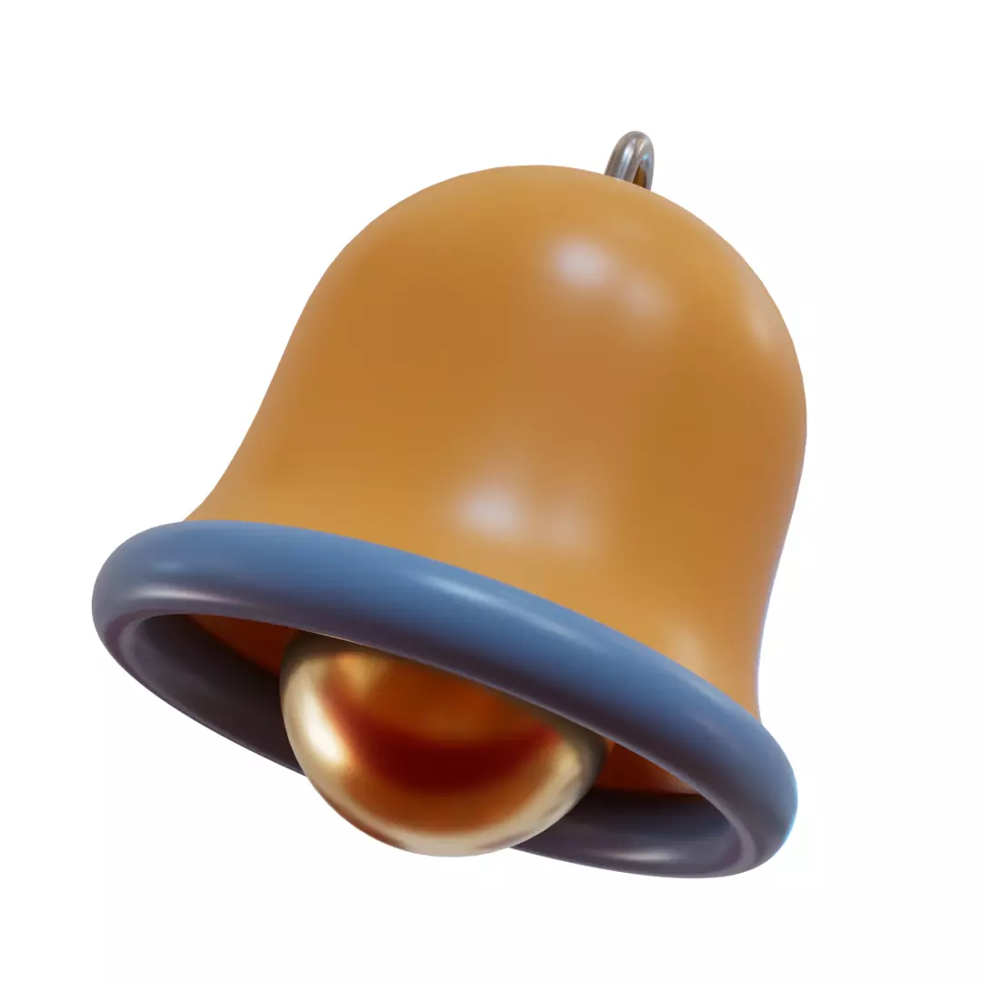 School Bell Free low-poly 3D model