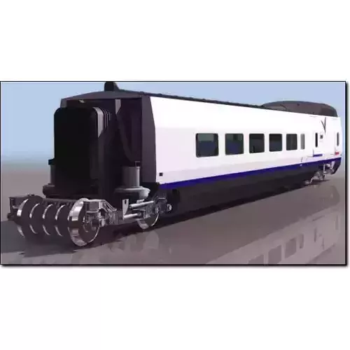 Wagon Tourist Train Car Studio Max