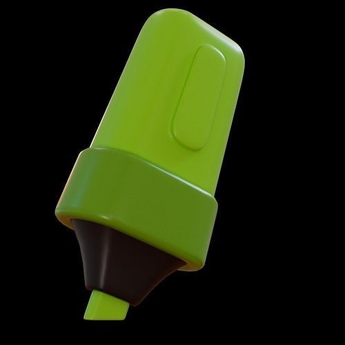 Stabilo Low-poly 3D model