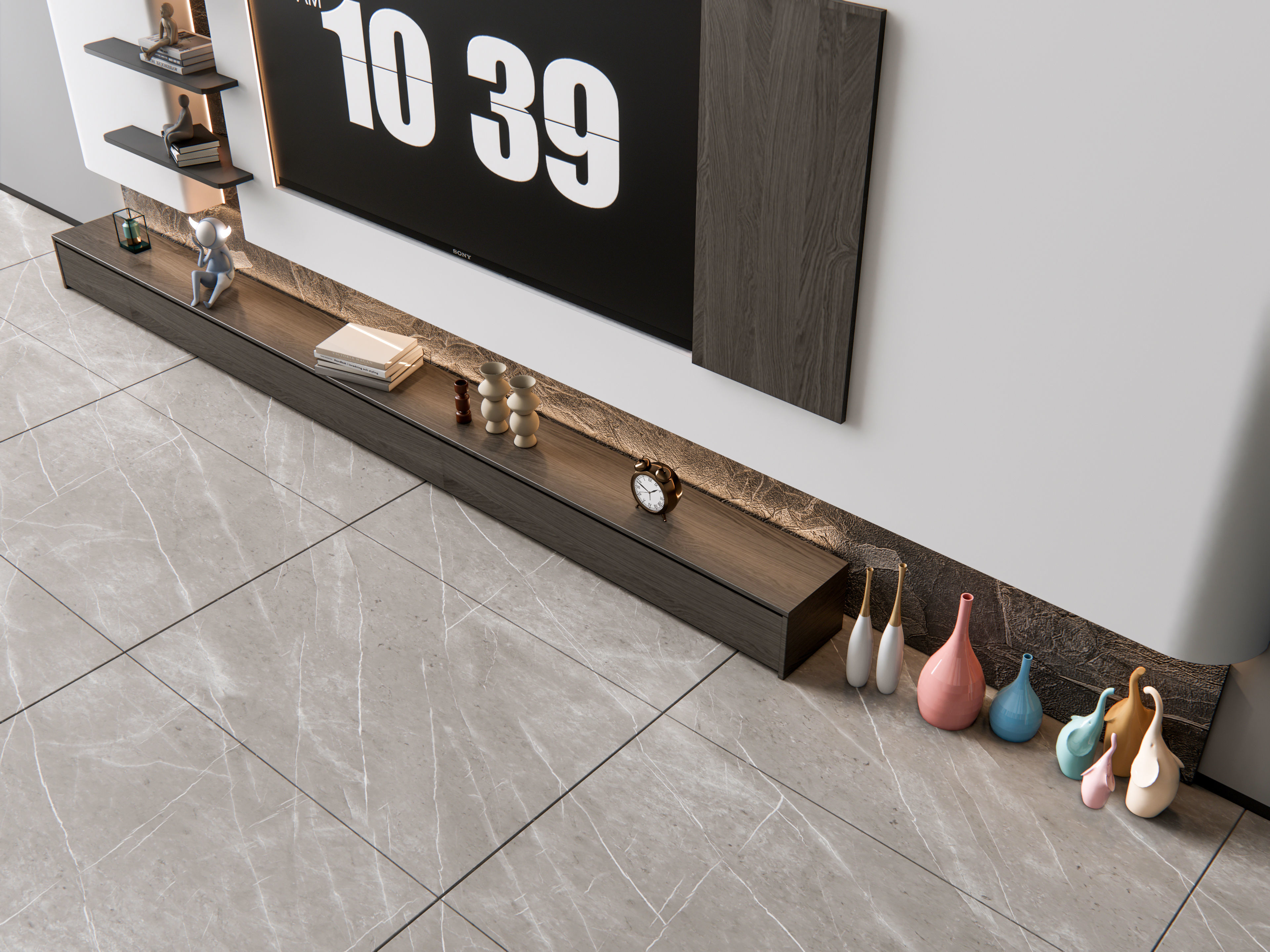 TV wall 3 3D model_18