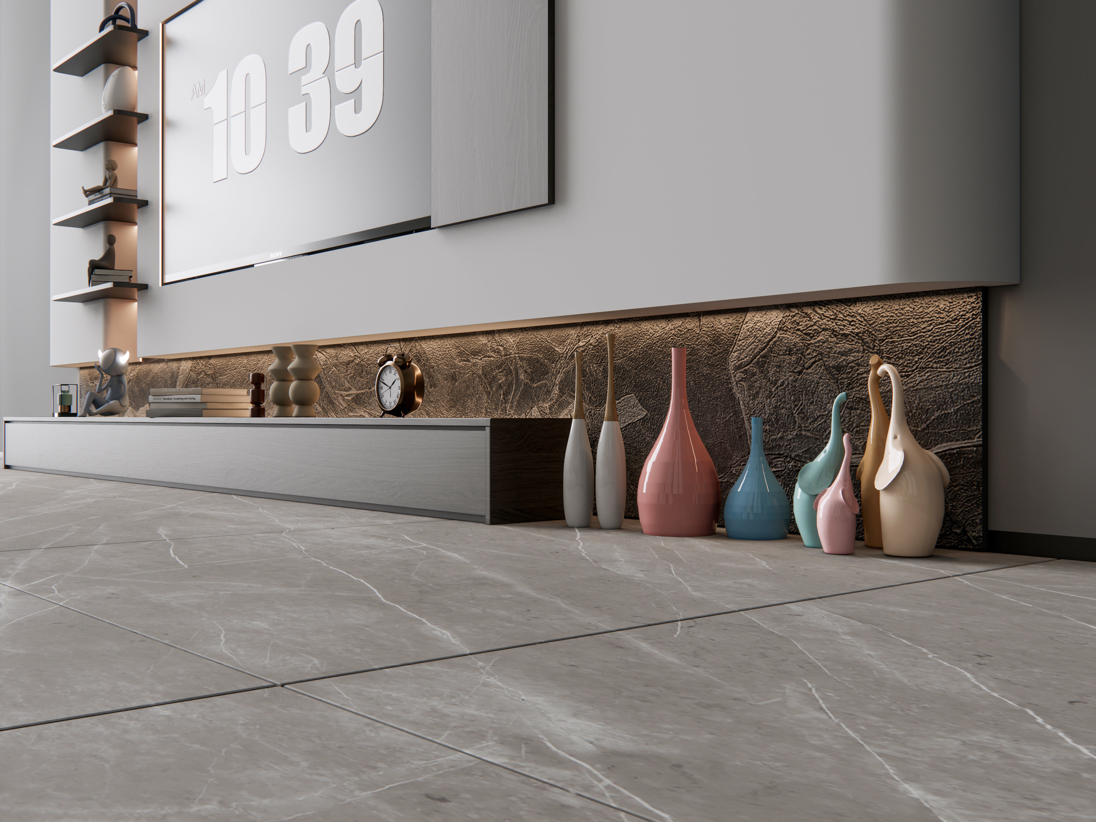 TV wall 3 3D model_9