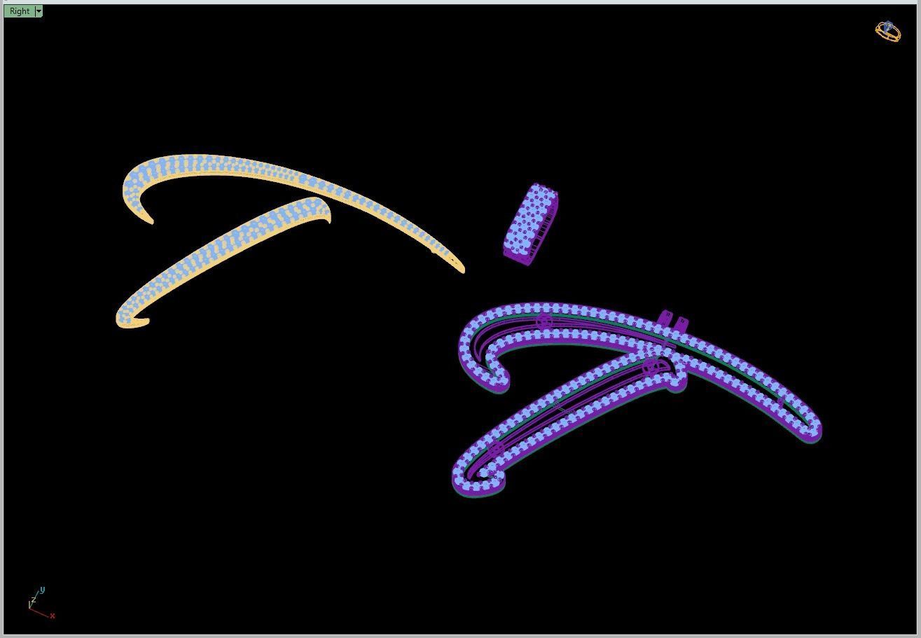 Custom Initial T Letter Diamond Pendant A to Z Alphabet Necklace 3D print model_12