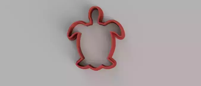 SET 5 COOKIE CUTTER 3D print model shield fire shark turtle