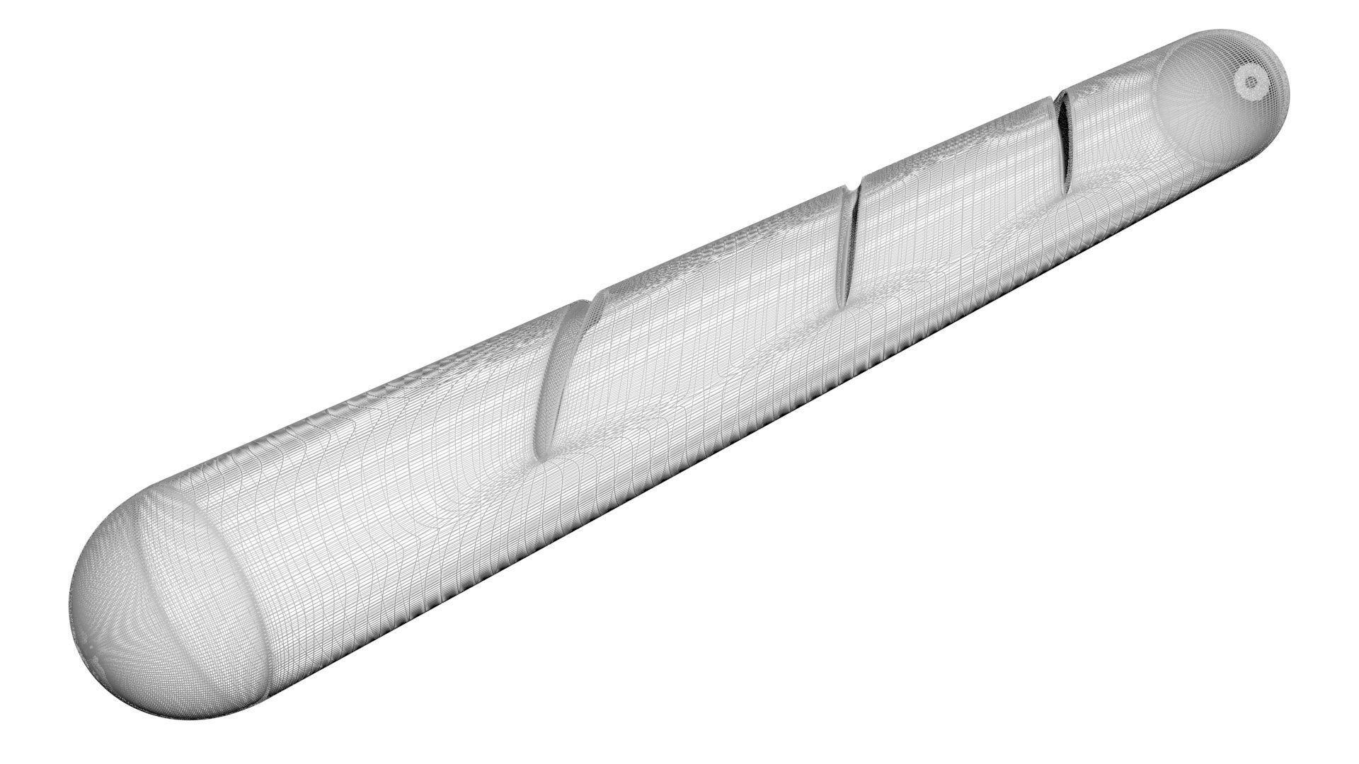 Baguette From Plasticine 3D model_11