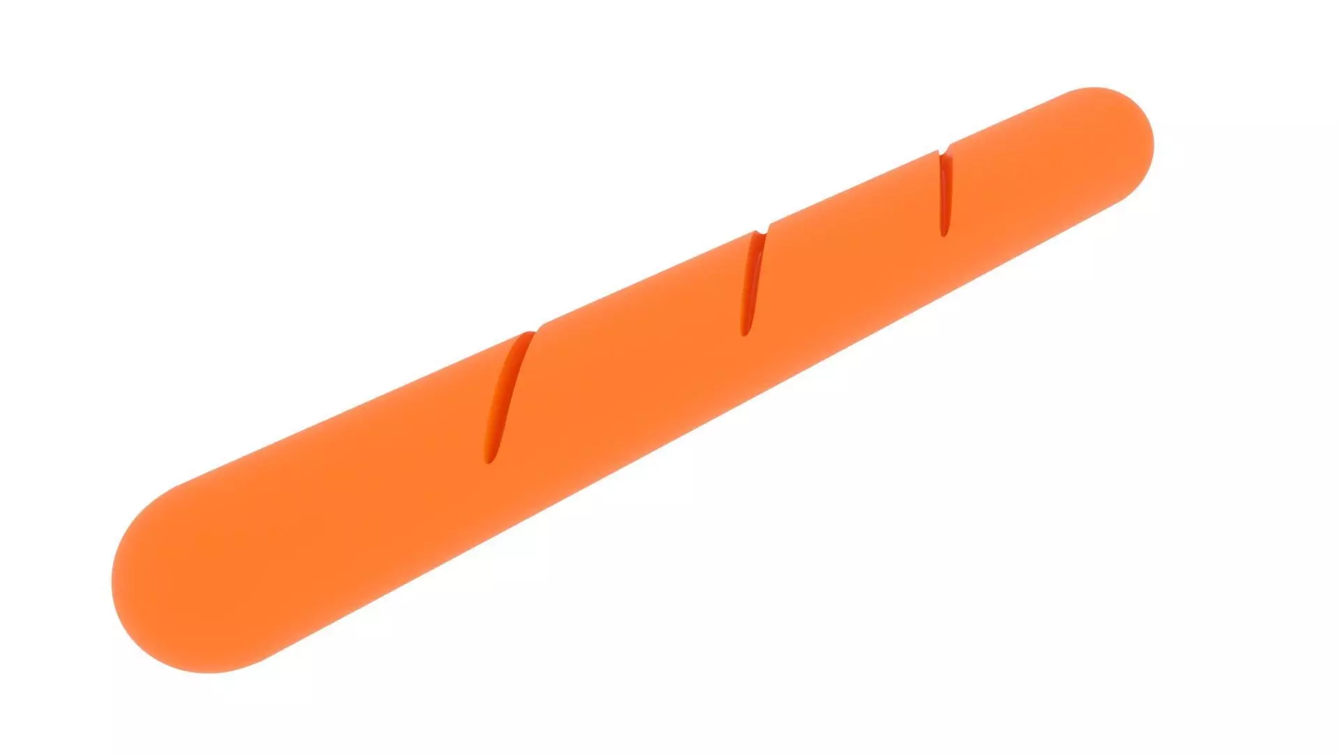 Baguette From Plasticine 3D model_0