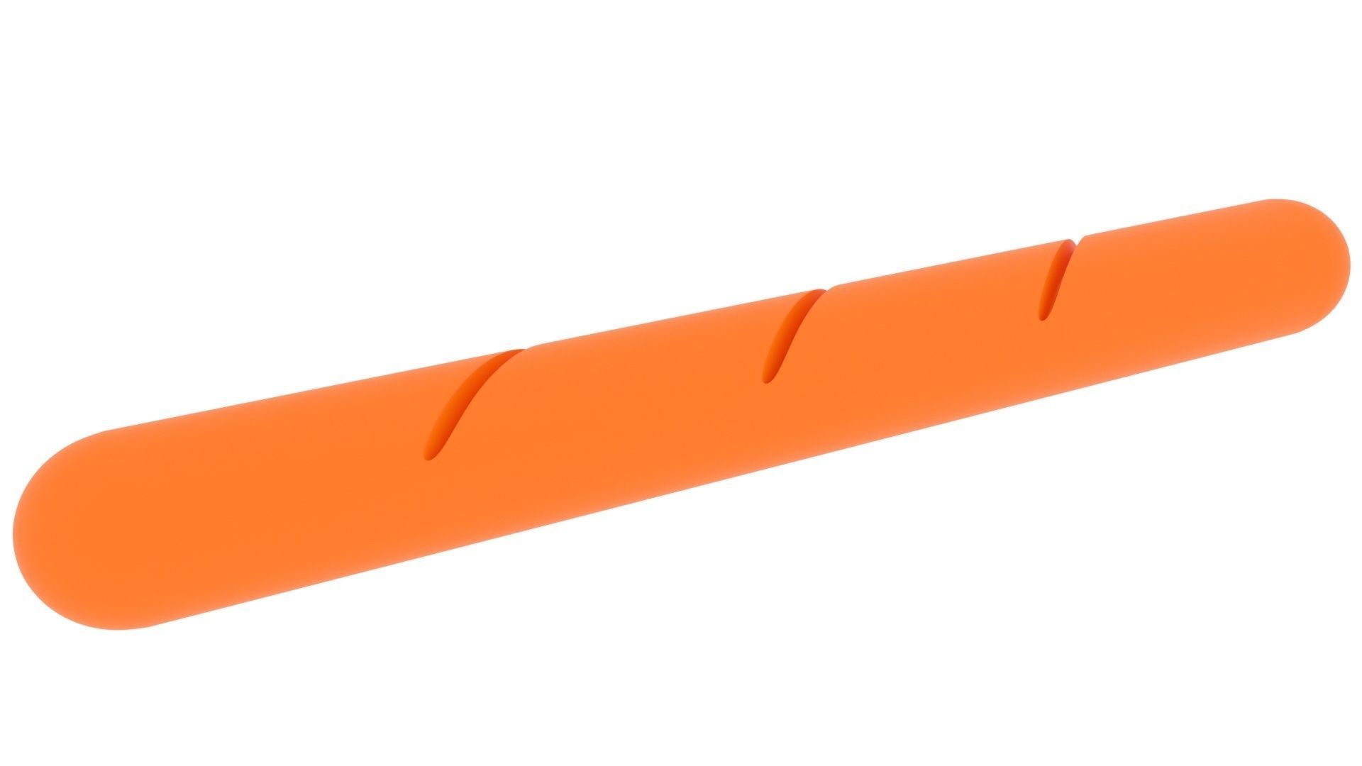 Baguette From Plasticine 3D model_2