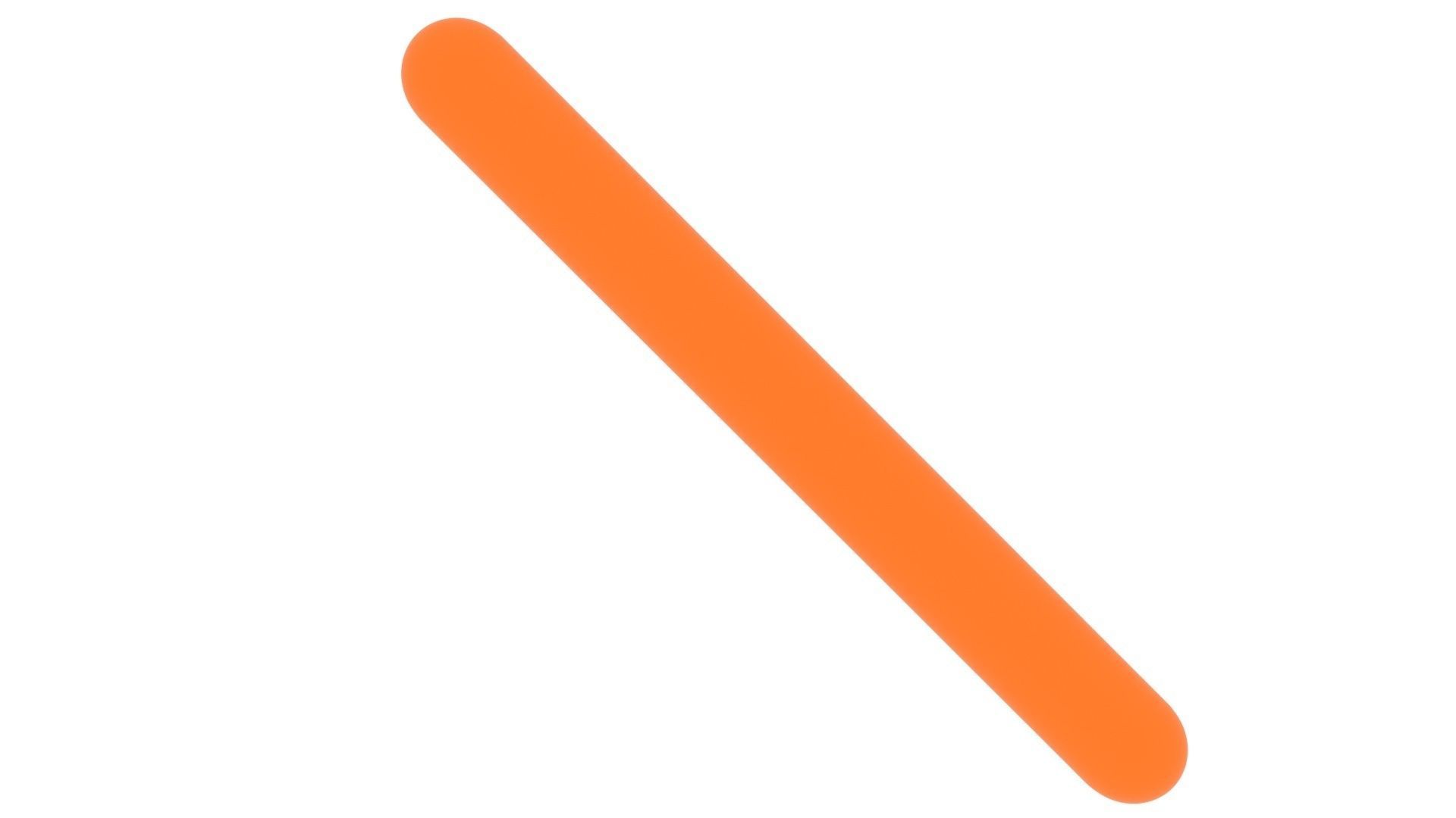 Baguette From Plasticine 3D model_4