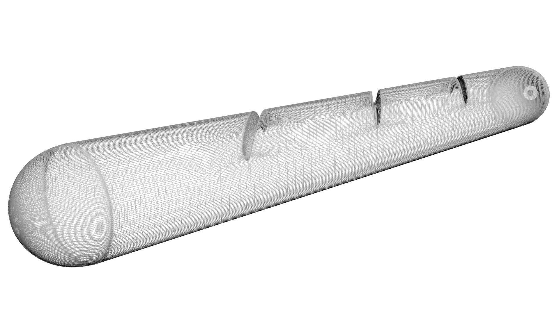 Baguette From Plasticine 3D model_13