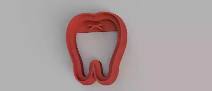 SET 5 COOKIE CUTTER 3D print model top unicorn tooth