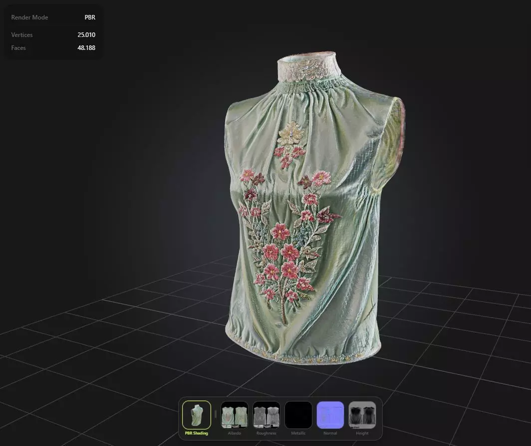 Flowers Top PBR 4k Low-poly 3D model