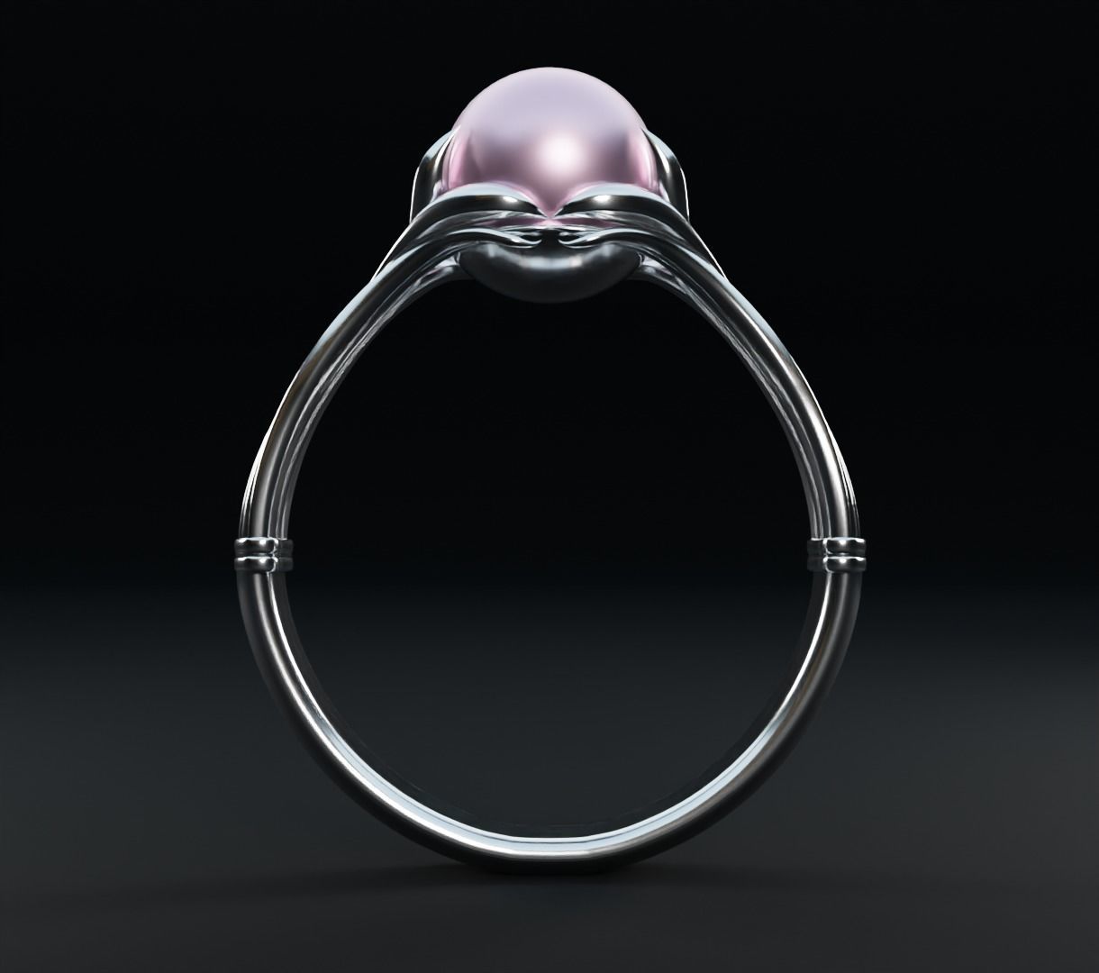 Pearl ring set 3D model collectible models 3D model_24